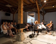 Knast by Ioannis Mitsialis with Ensemble ö! (Kunstraum Walcheturm Zürich, June 24th, © Doris Kessler)
